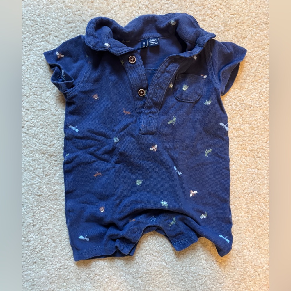Janie and Jack Dark Blue Baby Boy Outfit